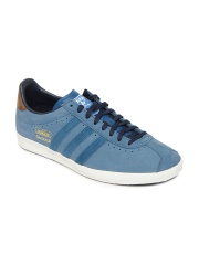 Adidas Men Blue Gazelle OG Leather Casual Shoes