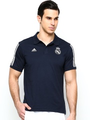 Adidas Men Navy REAL CO Football Polo T-shirt