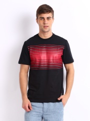 Adidas Men Black Printed T-shirt