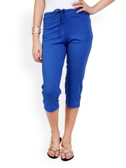 Alba Women Royal Blue Capris