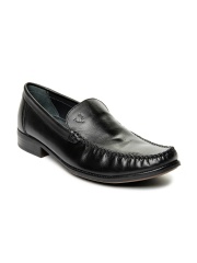Allen Solly Men Black Leather Semiformal Shoes