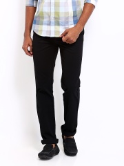 Arrow Sport Men Black Slim Fit Trousers