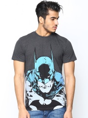 Batman by Free Authority Men Grey Printed T-shirt