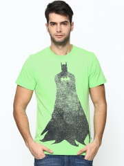 Batman by Free Authority Men Neon Green Printed T-shirt
