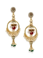 Bindhani Gold-Toned Jhumka Earrings