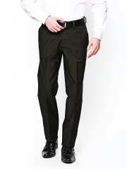 Blackberrys Men Brown Sharp Fit Formal Trousers