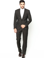 Blackberrys Men Brown Woollen Single-Breasted Suit