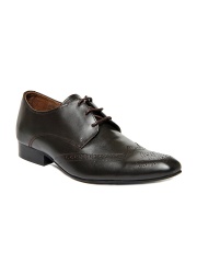 Carlton London Men Dark Brown Leather Formal Shoes
