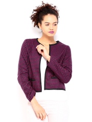 DressBerry Women Purple & Black Jacket