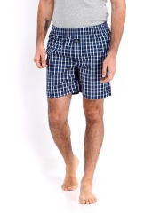 ETC Men Blue & White Checked Boxers ETCSS14BXR GG3290