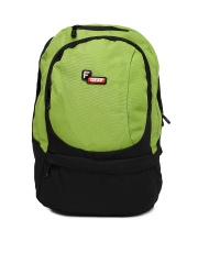 F Gear Unisex Black & Green Backpack