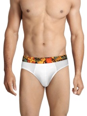 FCUK Underwear Men White Active Briefs TGABL