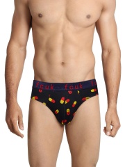 FCUK Underwear Men Navy Printed Briefs TGBCJ
