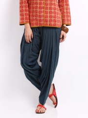 Fabindia Women Navy Patiala Pants