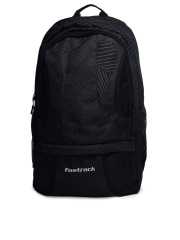 Fastrack Men Black and Grey Printed Laptop Backpack