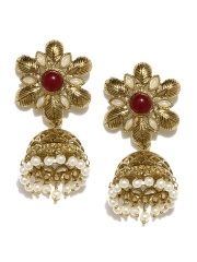 Fida Gold-Toned Jhumka Earrings