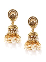 Fida Gold-Plated Jhumka Earrings