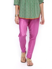 Folklore Women Purple Churidar Pants