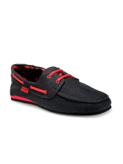 Funk Men Black Boat Shoes
