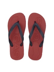 GAS Men Navy Blue Freak Flip Flops