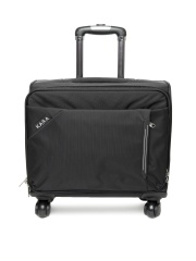 Kara Unisex Black Trolley Bag