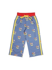 Keymon Ache Boys Blue & Yellow Printed Track Pants