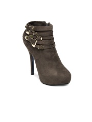 Kiss Kriss Women Brown Heeled Shoes