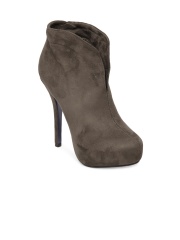 Kiss Kriss Women Brown Heeled Shoes