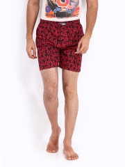 Kook N Keech Disney Men Red & Black Printed Boxers 06