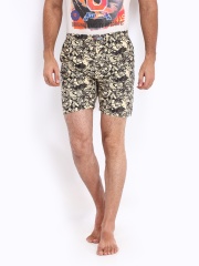 Kook N Keech Marvel Men Beige & Black Printed Boxers 08A