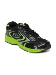 Lotto Men Black & Green Zurich Sports Shoes