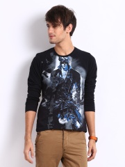 Myntra Men Black Krrish 3 The Hero Within Print T-shirt