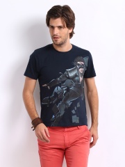 Myntra Men Navy Krrish 3 Printed T-shirt
