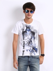 Myntra Men White Krrish 3 The Hero Within Print T-shirt