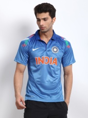 Nike Men Blue Authentic Indian Cricket Team Jersey
