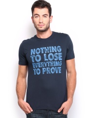 Nike Men Navy Printed AS EM India Verbiage T-shirt