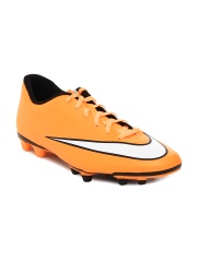Nike Men Orange Mercurial Vortex II FG Football Shoes