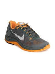 Nike Men Grey LunarGlide+ 5 Sports Shoes