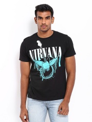 Nirvana Men Black Printed T-shirt