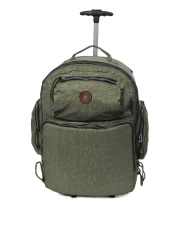 OTLS Unisex Green Trolley Backpack