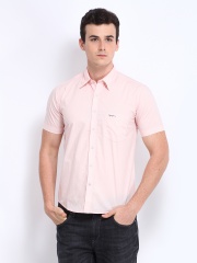Pepe Jeans Men Peach Coloured Casual Shirt