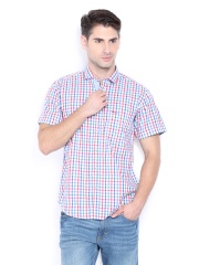 Pepe Jeans Men Multi-Coloured Checked Semi Fit Casual Shirt