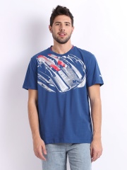 Puma Men Blue Printed Ferrari T-shirt