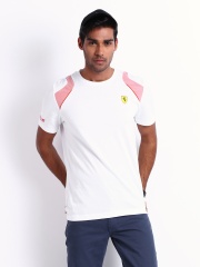 Puma Men White Ferrari T-shirt