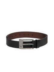 Puma Unisex Black Leather Belt