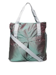 Puma Women Grey Gym Lux Shopper Oversized Shoulder Bag
