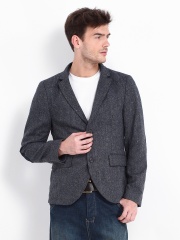 Red Herring by Debenhams Men Charcoal Grey Tweed Blazer
