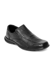 Red Tape Men Black Leather Casual Shoes