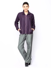 Reebok Women Purple & Grey Woven Tracksuit