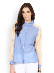 Rena Love Women Blue Smart Fit Casual Shirt